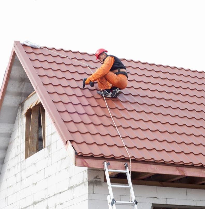 Nitito working on a roofing project. Nitito provides roofing solution in Bangalore
